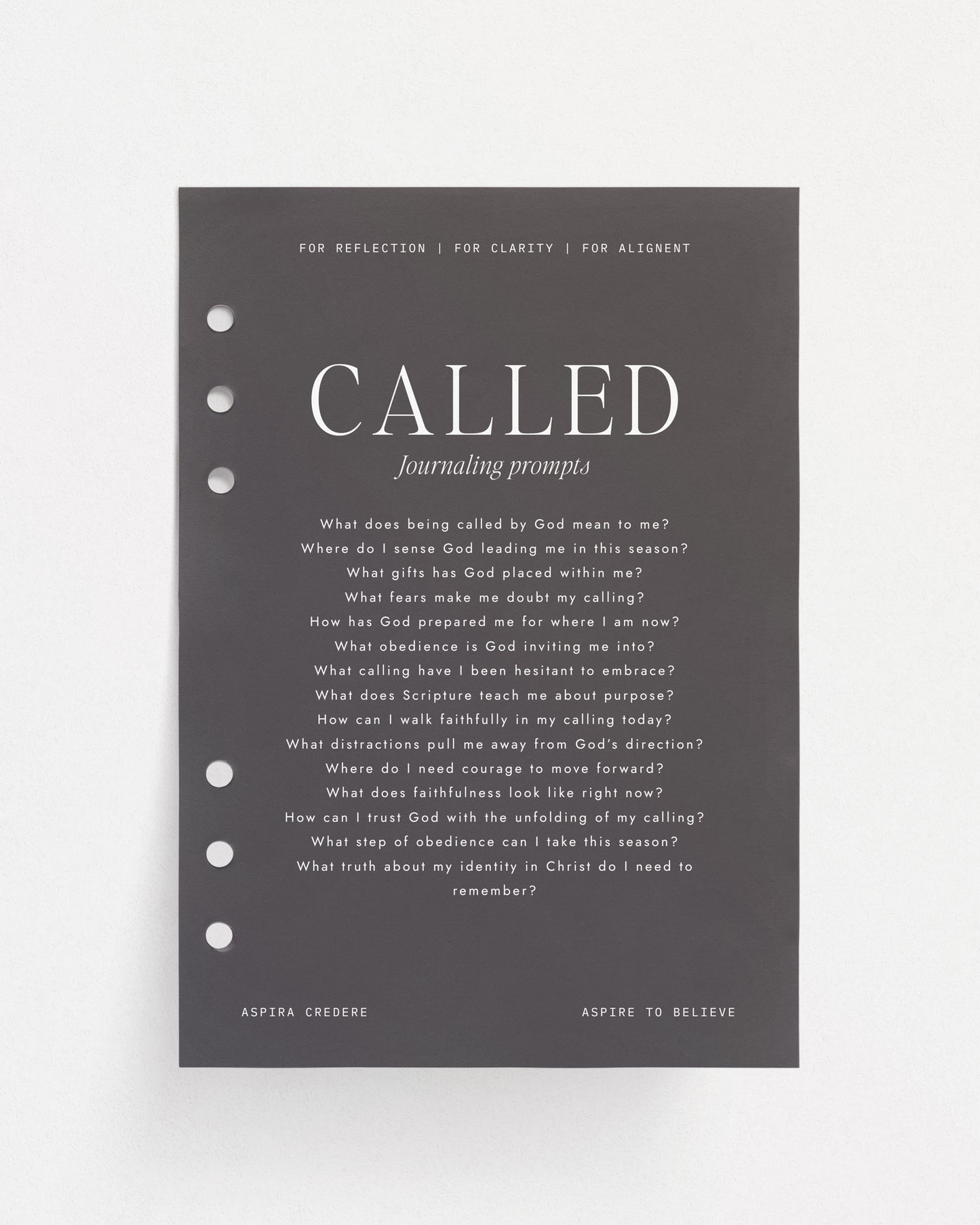 Journaling Dashboard | CALLED