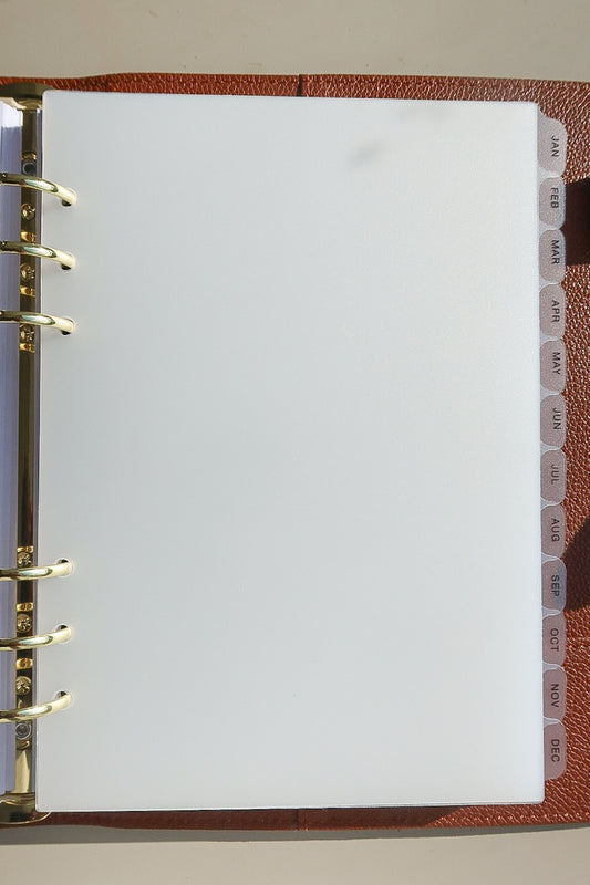 Monthly Side Tab Planner Dividers – 12 Month Set