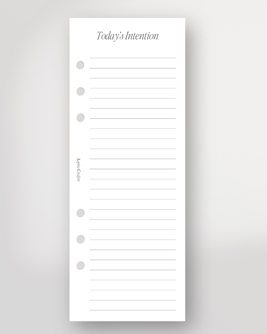 Half Page Inserts | Today's Intention