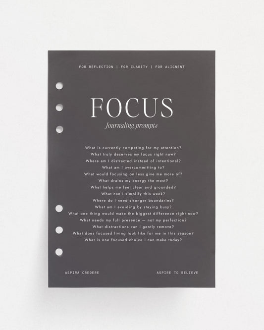 Journaling Dashboard | FOCUS