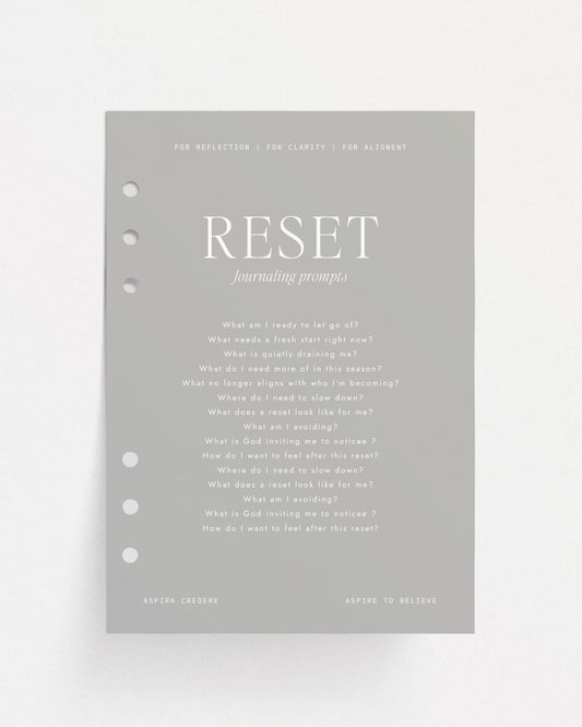 Journaling Dashboard | RESET