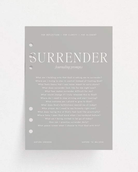 Journaling Dashboard | SURRENDER