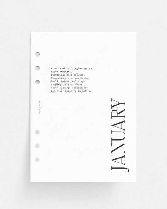 Monthly Dashboard Inserts | Poetry Edition